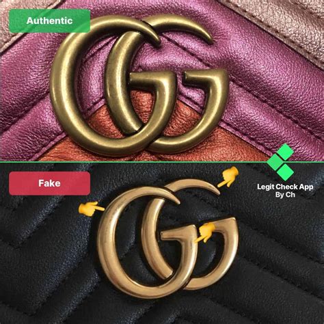 fake gucci logo vs real|gucci counterfeit logo.